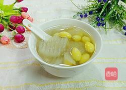 冰糖白果煲雪梨的做法图解7