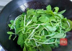 毛菜炒油渣的做法图解2