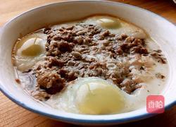 鸭蛋蒸肉末的做法图解3