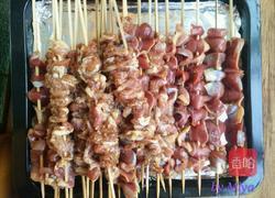 烤箱羊肉串和鸡胗串的做法图解3