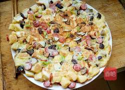 馒头丁鸡蛋饼的做法图解5