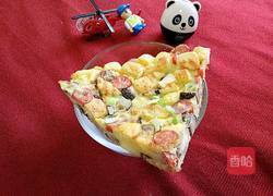 馒头丁鸡蛋饼的做法图解8