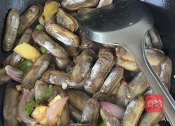 炒蛏的做法图解4