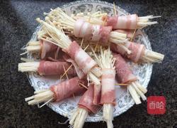 培根肉金针菇卷的做法图解5