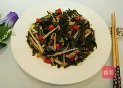 春笋肉丝炒海带的做法图解11