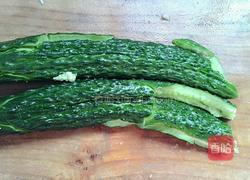 拍麻酱黄瓜的做法图解2