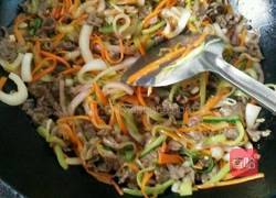 牛肉三丝的做法图解5