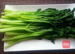 白灼菜心的做法图解3