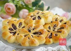 花朵豆沙面包的做法图解22