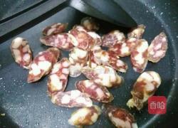 荷兰豆炒腊肠的做法图解4