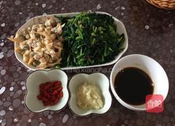 蒜泥菠菜拌沙蚬子肉的做法图解14