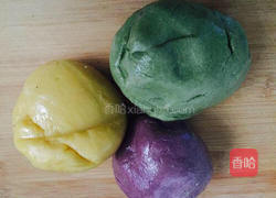 糯米红豆沙葵花饼的做法图解6