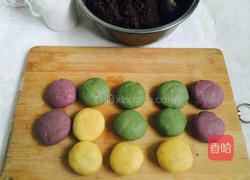 糯米红豆沙葵花饼的做法图解7