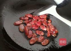 荷兰豆炒香肠的做法图解2