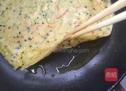 黑芝麻田园鸡蛋饼的做法图解8
