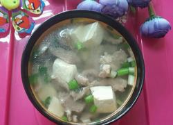 肉片豆腐汤