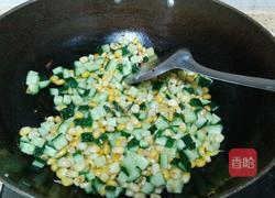 黄瓜炒糯玉米的做法图解4