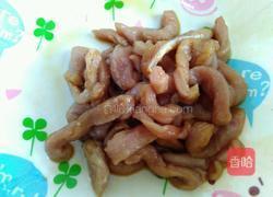 大蒜百叶炒肉丝的做法图解2