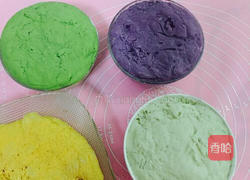 彩色馒头的做法图解2