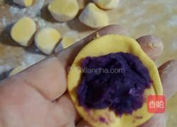 蜂蜜紫薯南瓜饼的做法图解3