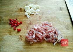 空心菜炒肉的做法图解3