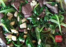 青菜红烧毛血旺的做法图解8