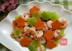 莴笋胡萝卜炒虾仁的做法图解6