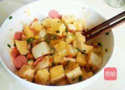 馒头鸭蛋时蔬饼的做法图解4