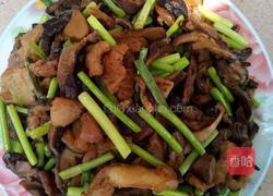 香菇 蒜苔 炒肉的做法图解7