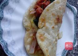 家常鸡蛋灌饼卷肉的做法图解15