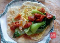 家常鸡蛋灌饼卷肉的做法图解14