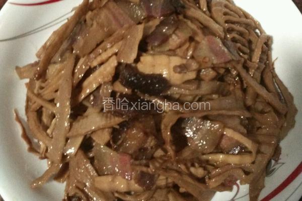 干笋炒腊肉
