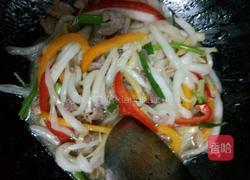 白菜梗炒瘦肉的做法图解6