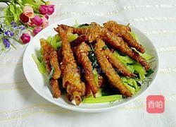 青椒炒凤爪的做法图解9