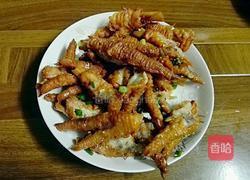 青椒炒凤爪的做法图解3