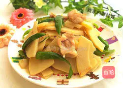 Illustration of how to make stir-fried pork slices with spring bamboo shoots 11