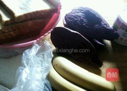 香蕉紫薯卷(吐司版)的做法图解1