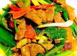 胡萝卜炒猪肝的做法图解9