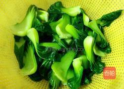 肉沫炒油菜的做法图解4