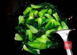 肉沫炒油菜的做法图解6