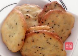 豆渣芝麻饼干的做法图解4