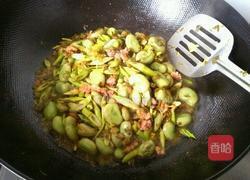 肉末雪菜野笋炒蚕豆的做法图解6
