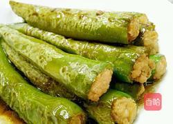 虎皮尖椒酿肉的做法图解8