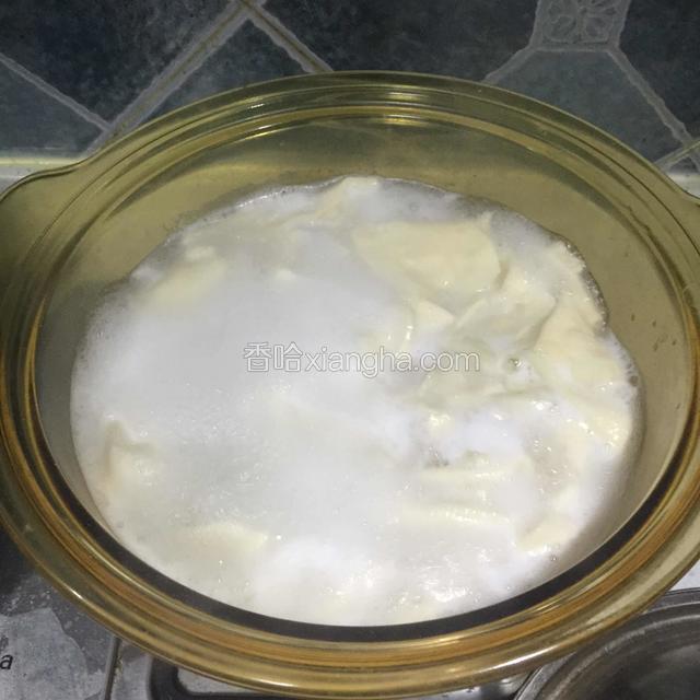 像这样揪成面片到全部漂起