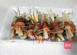 五花肉金针卷的做法图解5