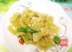 咸菜炒鸡胗花的做法图解8