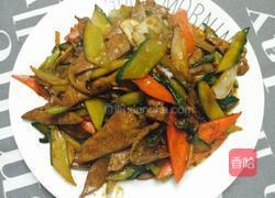 黄瓜片爆炒猪肝的做法图解11