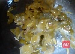 咸菜炒肉的做法图解3