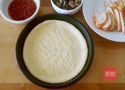 奶油蘑菇烤鸡奶酪披萨的做法图解13