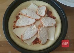 奶油蘑菇烤鸡奶酪披萨的做法图解16